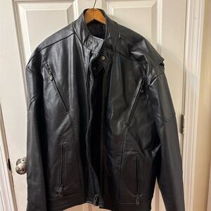 Men's Black Leather Jacket